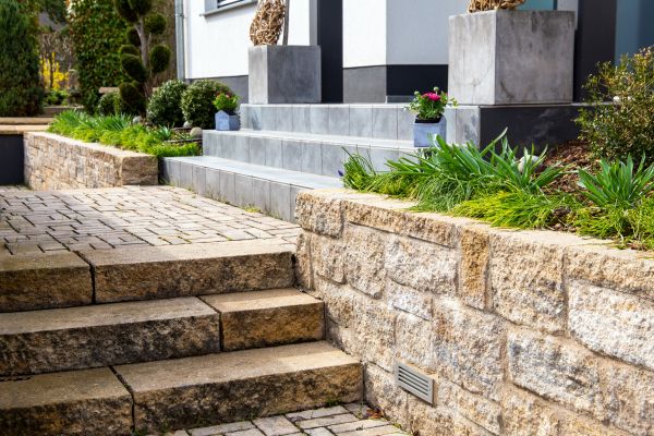 Stone Step Replacement in Poulsbo