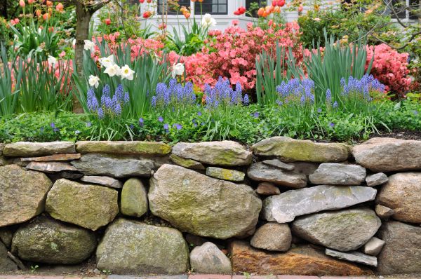 Stone Wall Hardscaping in Poulsbo