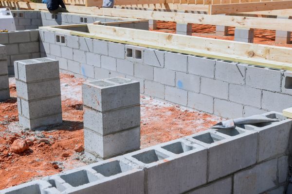 Cement Block Installation in Poulsbo